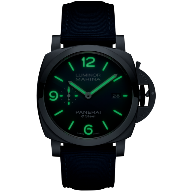 PANERAI Luminor庐米诺Marina Blu Profondo腕表 PAM01157 Night view