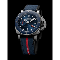 PANERAI Submersible潜行系列GMT Luna Rossa Titanio腕表 PAM01507 Detail 2