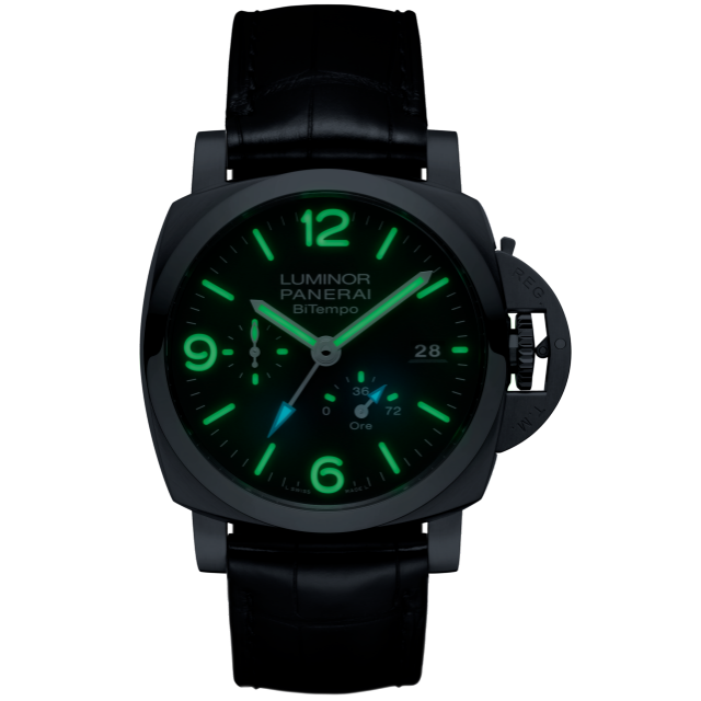 PANERAI Luminor BiTempo Power Reserve PAM01360 Night view