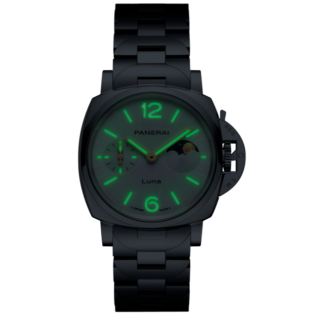 PANERAI Luminor Due Luna PAM01301 night view
