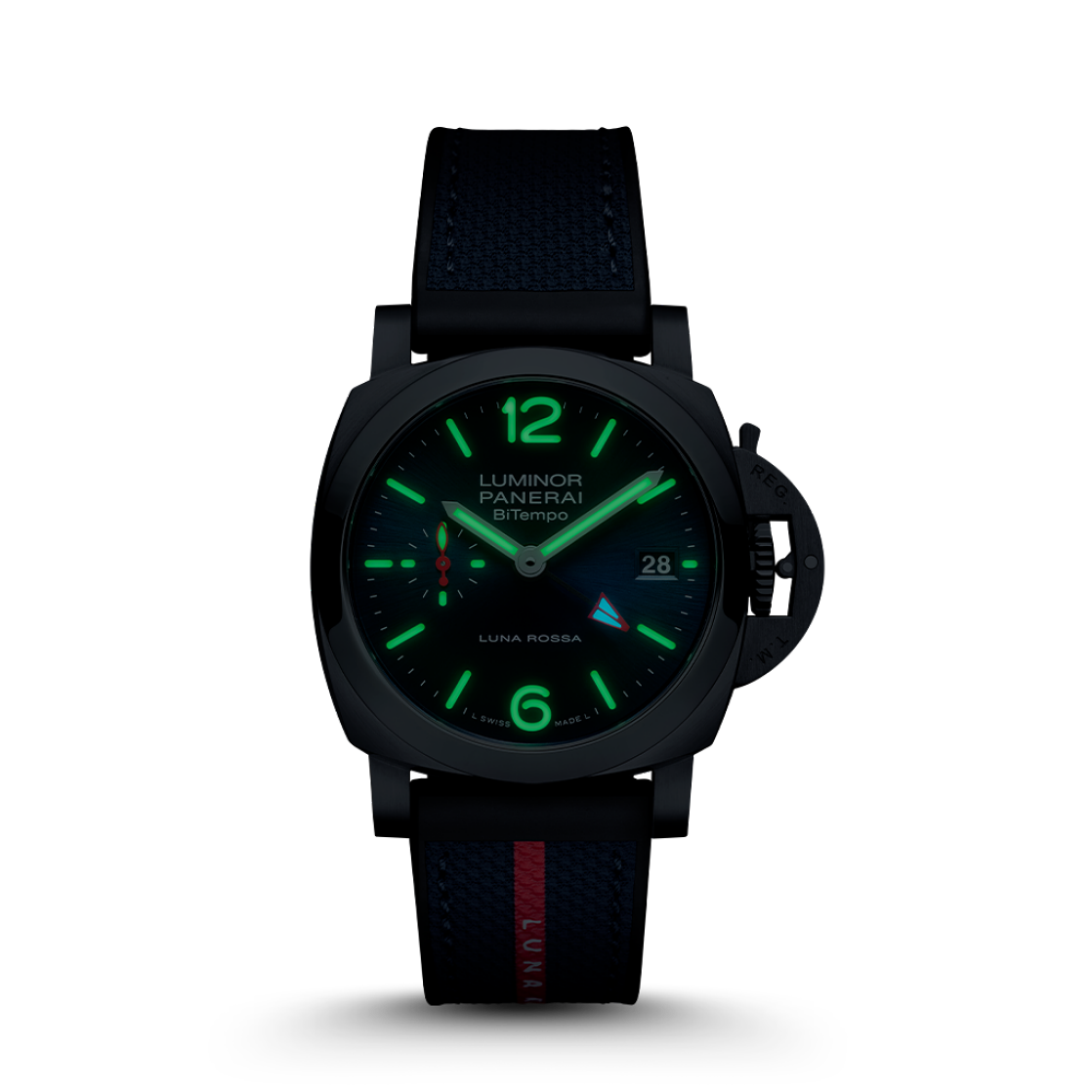 PANERAI Luminor庐米诺Quaranta BiTempo Luna Rossa腕表 PNPAM01404