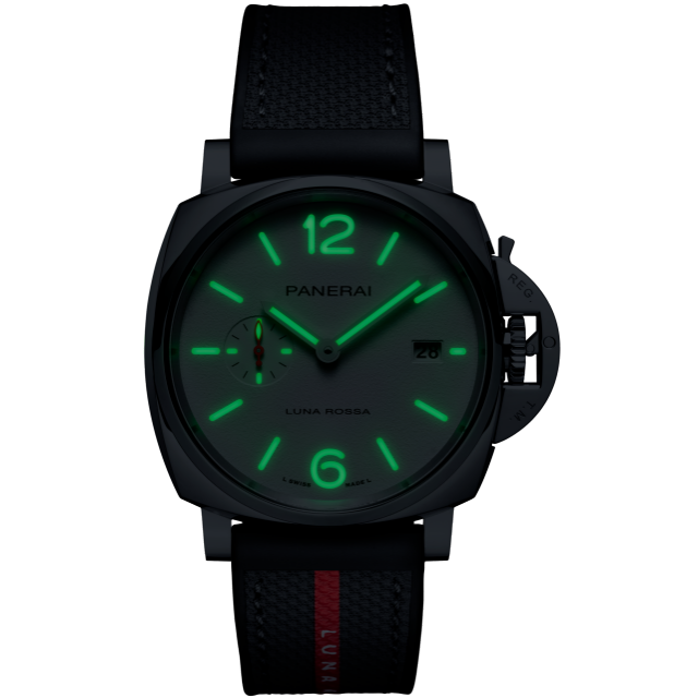 PANERAI Luminor Due Luna Rossa PAM01673 Night view