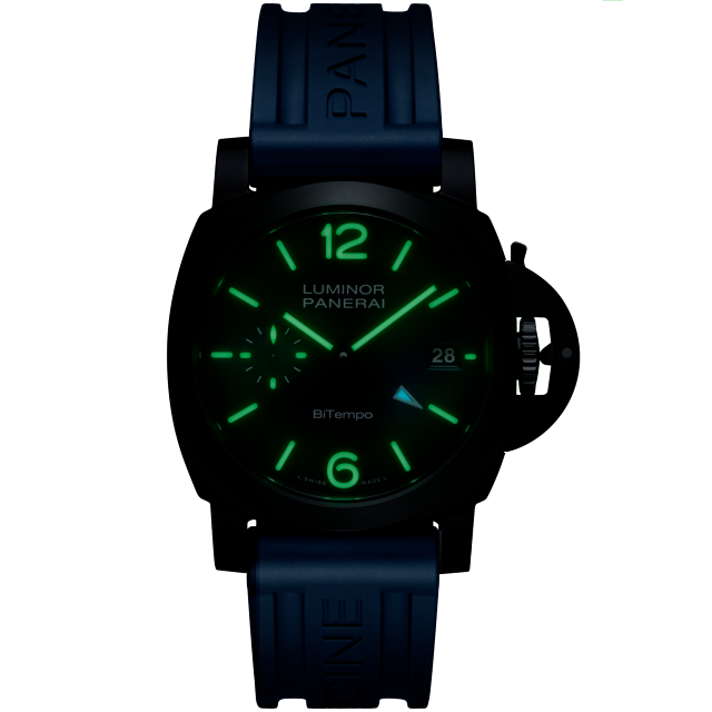 PANERAI Luminor GMT Ceramica PAM01783 night view
