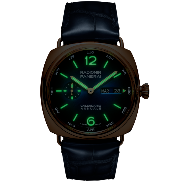 PANERAI  Radiomir镭得米尔Goldtech™年历腕表 
 PAM01363 Night view