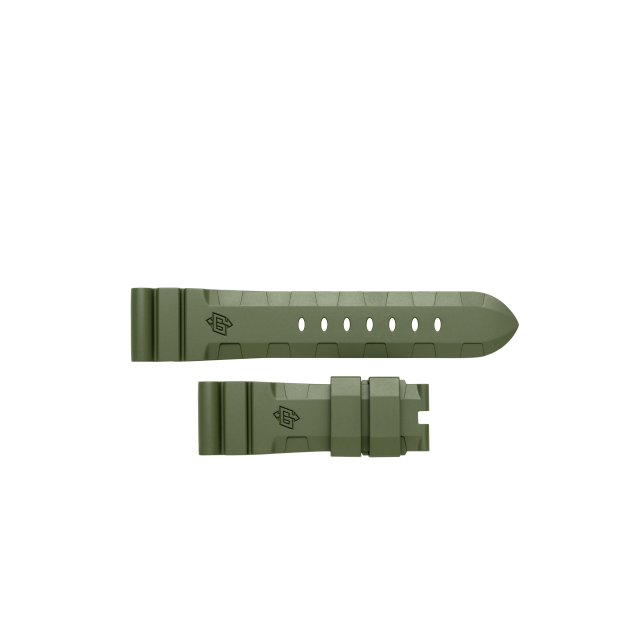 PANERAI 表带深绿色天然橡胶 MXE0CBVN