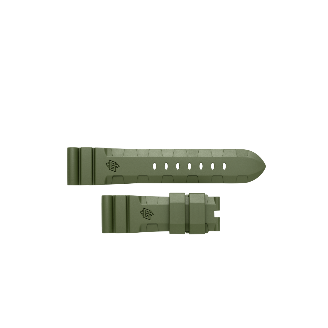 PANERAI 表带深绿色天然橡胶 MXE0CBVN