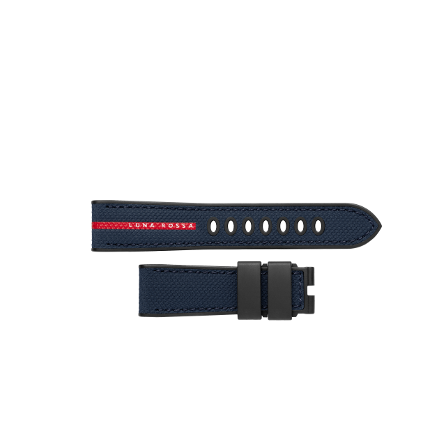 PANERAI Luna Rossa 深蓝色双材质表带 MXE0M16P