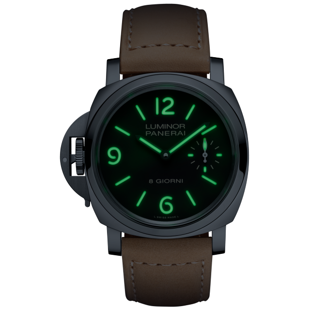 PANERAI Luminor庐米诺Destro Otto Giorni PAM01655 Night view