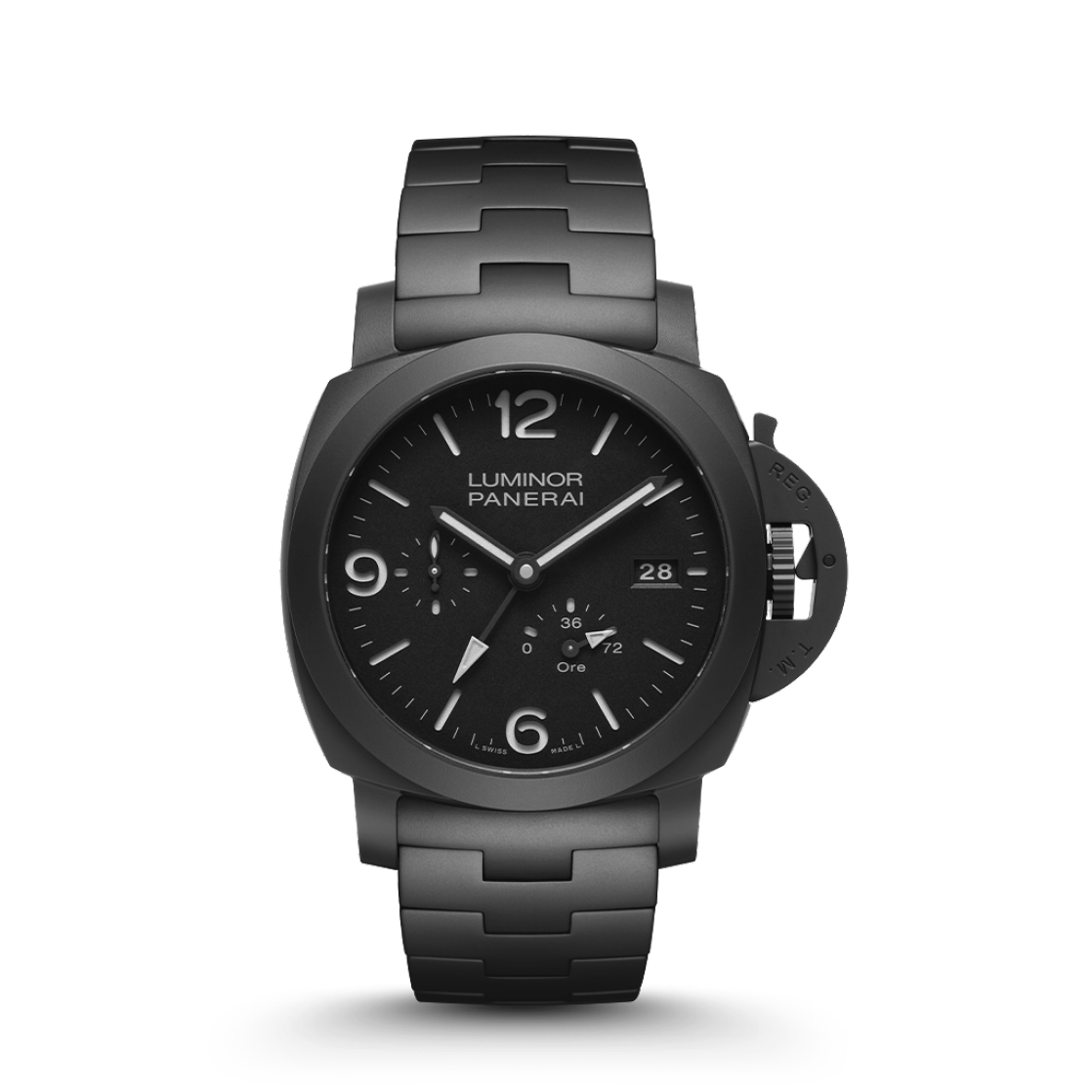 PANERAI Luminor庐米诺GMT动力储存Ceramica腕表 PAM01674