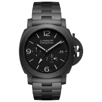 PANERAI Luminor庐米诺GMT动力储存Ceramica腕表 PAM01674 Front view